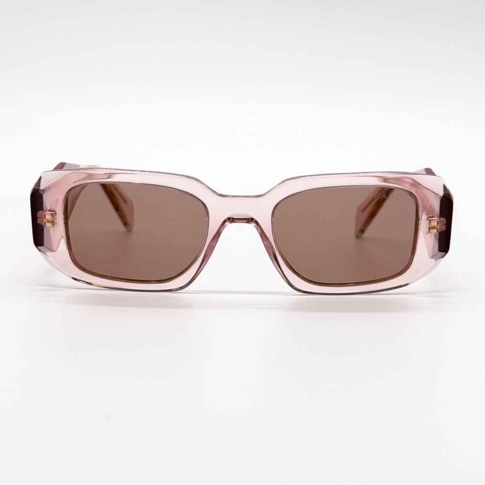 NEW PRADA SPR17W 19Q10D WOMEN SUNGLASSES PR 17WS 19Q10D PINK  PR17WS 19Q10D - Picture 3 of 10
